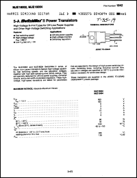 Click here to download MJE16004 Datasheet