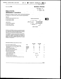 Click here to download RCA3055 Datasheet