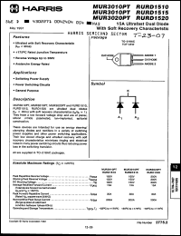 Click here to download RURD1510 Datasheet