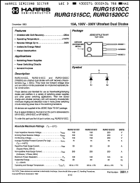 Click here to download RURG1520CC Datasheet