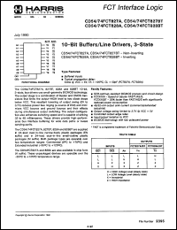 Click here to download CD74FCT828BTM Datasheet