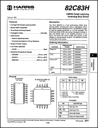 Click here to download MR82C83H/883 Datasheet