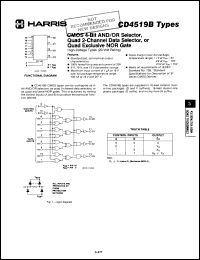 Click here to download CD4519BF Datasheet