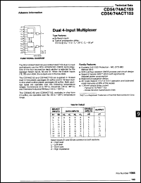 Click here to download CD74ACT153M96 Datasheet