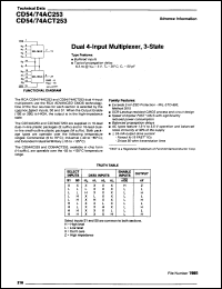 Click here to download CD54AC253F3A Datasheet