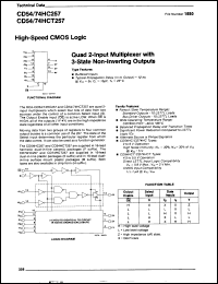 Click here to download CD74HC257E Datasheet