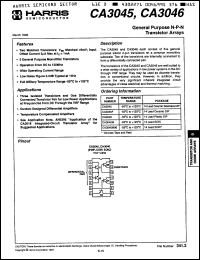 Click here to download CA3045F/3 Datasheet