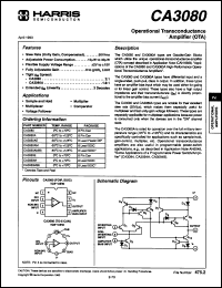 Click here to download CA3080A1 Datasheet