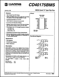 Click here to download CD40175BE98 Datasheet