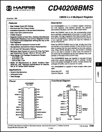 Click here to download CD40208BF3A Datasheet