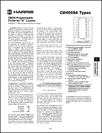 Click here to download CD4059AD Datasheet