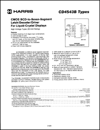 Click here to download CD4543BEX98 Datasheet