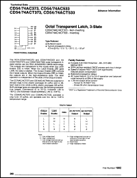 Click here to download CD74ACT373EX98 Datasheet