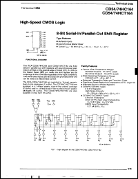 Click here to download CD74HCT164E98 Datasheet