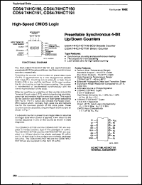 Click here to download CD54HC190F Datasheet