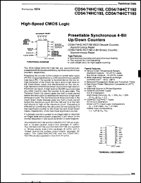 Click here to download CD74HC193H Datasheet