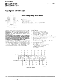 Click here to download CD74HC273EX98 Datasheet