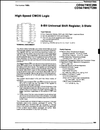 Click here to download CD74HC299EX Datasheet