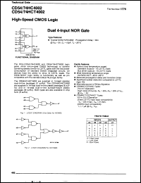 Click here to download CD74HCT4002E Datasheet