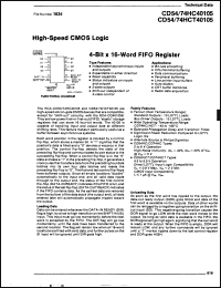 Click here to download CD54HC40105F Datasheet