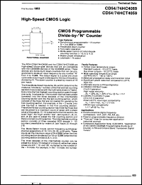 Click here to download CD74HCT4059M Datasheet
