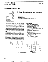Click here to download CD74HCT4060E98 Datasheet