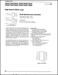 Click here to download CD54HCT4518F Datasheet