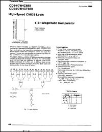 Click here to download CD54HC688F Datasheet