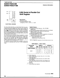 Click here to download CD74ACT164EX98 Datasheet