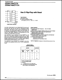 Click here to download CD74AC174E98 Datasheet