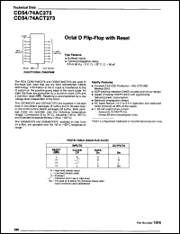 Click here to download CD74AC273EX Datasheet