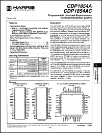 Click here to download CDP1854ACE98 Datasheet