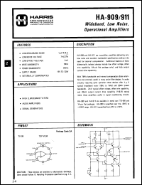 Click here to download HA2-911-7 Datasheet