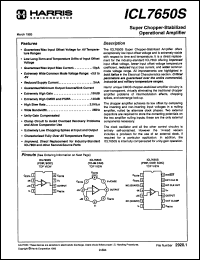 Click here to download ICL7650SMTV1 Datasheet