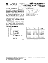Click here to download ICL8023CJE Datasheet