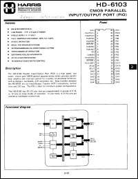 Click here to download HD1-6103A8 Datasheet