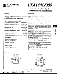 Click here to download HFA1113IP Datasheet