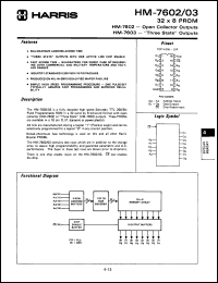 Click here to download HM1-7603-7 Datasheet