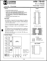 Click here to download HM1-7645-7 Datasheet