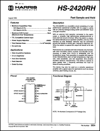 Click here to download HS1-2420RH Datasheet