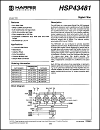 Click here to download HSP43481GC30 Datasheet
