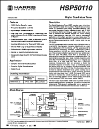 Click here to download HSP50110JC60 Datasheet