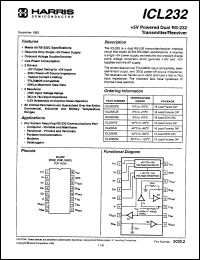 Click here to download ICL232CJE Datasheet