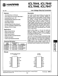 Click here to download ICL7644IBD Datasheet