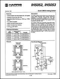 Click here to download IH5052MDE Datasheet