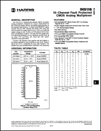 Click here to download IH5116CPI Datasheet