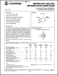 Click here to download IRF451R Datasheet