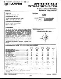 Click here to download IRF711R Datasheet