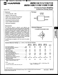 Click here to download IRFD110R Datasheet