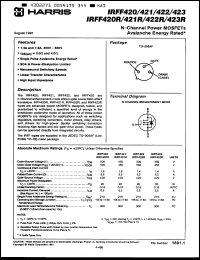 Click here to download IRFF422R Datasheet